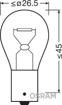 Osram 7506 - Kvēlspuldze, Pagriezienu signāla lukturis xparts.lv
