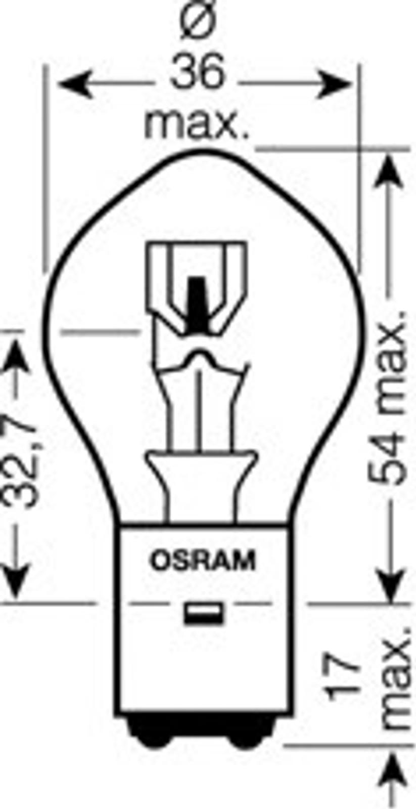Osram 7327 - Kvēlspuldze, Tālās gaismas lukturis xparts.lv