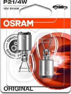 Osram 7225-02B - P21-4W AUTOLAMPA 12V 7225 BAZ15d N566 2xKOMPL. xparts.lv
