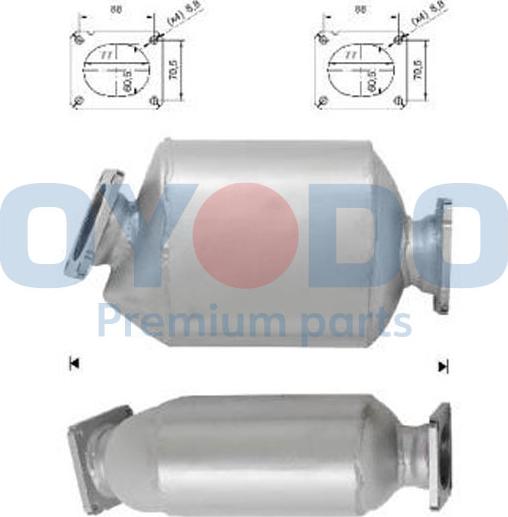 Oyodo 20N0049-OYO - Soot / Particulate Filter, exhaust system xparts.lv