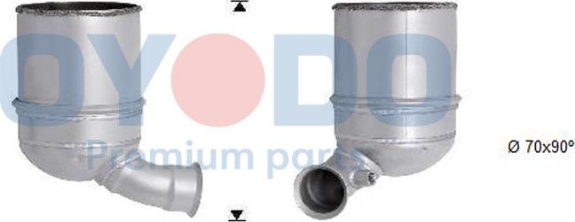 Oyodo 20N0014-OYO - Nosēdumu / Daļiņu filtrs, Izplūdes gāzu sistēma xparts.lv