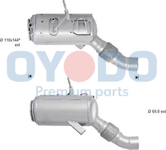 Oyodo 20N0011-OYO - Soot / Particulate Filter, exhaust system xparts.lv