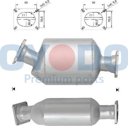Oyodo 20N0030-OYO - Soot / Particulate Filter, exhaust system xparts.lv