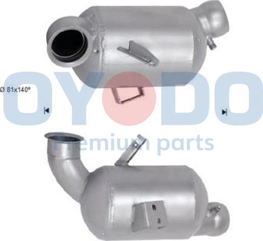 Oyodo 20N0150-OYO - Nosēdumu / Daļiņu filtrs, Izplūdes gāzu sistēma xparts.lv