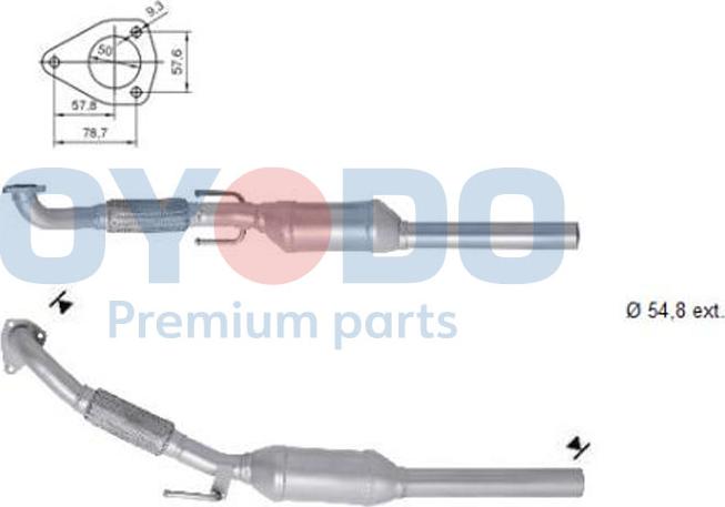 Oyodo 20N0100-OYO - Catalytic Converter xparts.lv