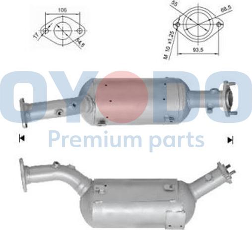 Oyodo 20N0125-OYO - Soot / Particulate Filter, exhaust system xparts.lv