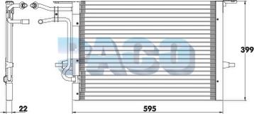 PACO CL3069 - Condenser, air conditioning xparts.lv