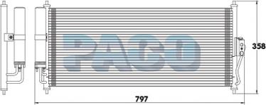 PACO PL3699/RD - Конденсатор кондиционера xparts.lv