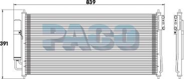 PACO PL3636/RD - Конденсатор кондиционера xparts.lv