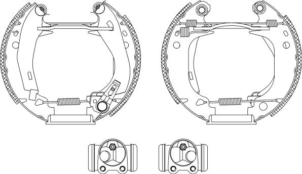 Pagid R0165 - Brake Shoe Set xparts.lv