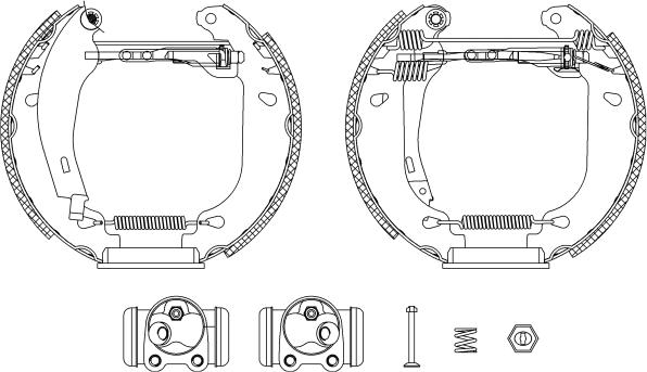 Pagid R0265 - Brake Shoe Set xparts.lv