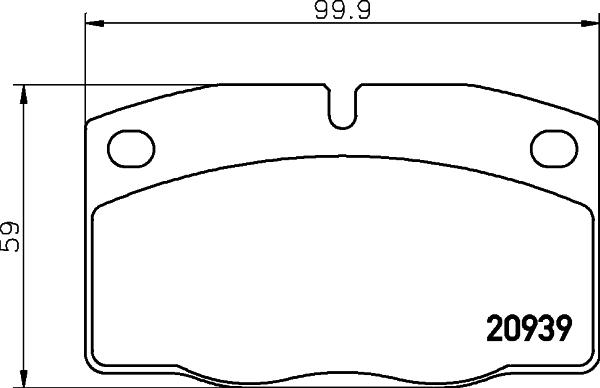 Pagid T0375 - Brake Pad Set, disc brake xparts.lv