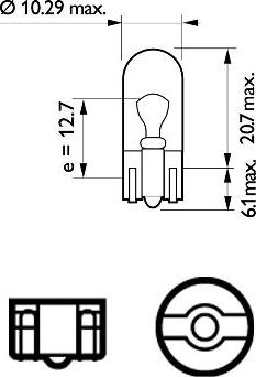 PHILIPS 12961LLECOCP - Лампа накаливания, фонарь указателя поворота xparts.lv