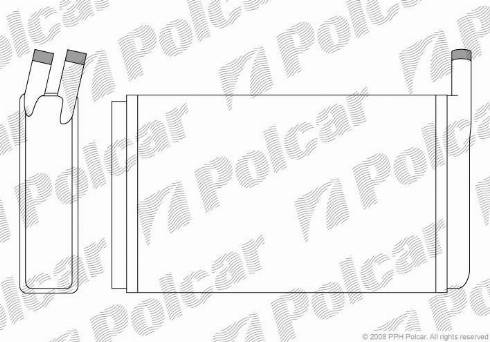 Polcar 9532N8-1 - Heat Exchanger, interior heating xparts.lv