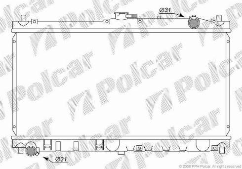 Polcar 4524081K - Radiators, Motora dzesēšanas sistēma xparts.lv
