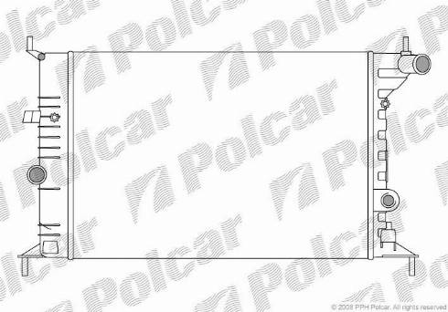 Polcar 5516081X - Radiators, Motora dzesēšanas sistēma xparts.lv