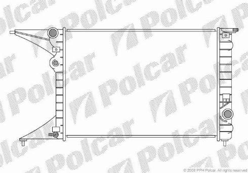 Polcar 552708-0 - Radiators, Motora dzesēšanas sistēma xparts.lv