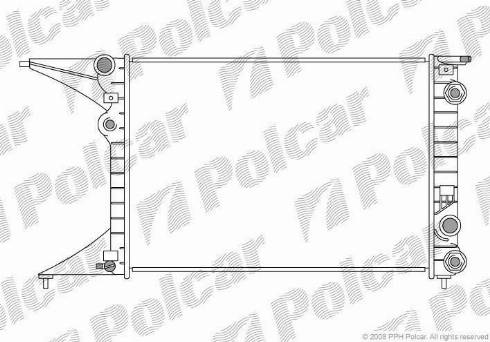 Polcar 552708-2 - Radiators, Motora dzesēšanas sistēma xparts.lv