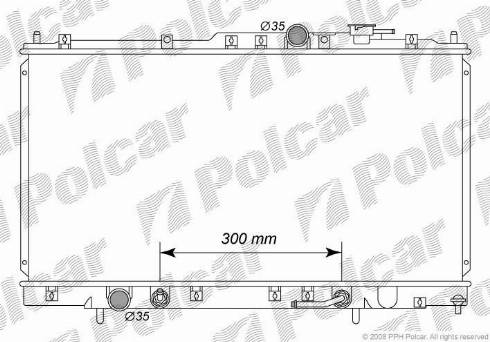Polcar 5223081K - Radiators, Motora dzesēšanas sistēma xparts.lv