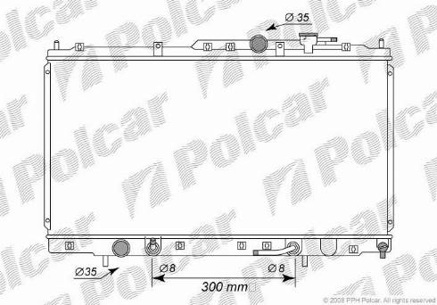 Polcar 522308-1 - Radiators, Motora dzesēšanas sistēma xparts.lv