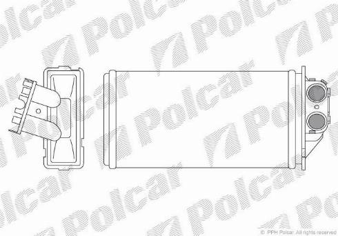 Polcar 5710N8-2 - Теплообменник, отопление салона xparts.lv