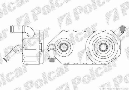 Polcar 6713L8-1 - Eļļas radiators, Automātiskā pārnesumkārba xparts.lv