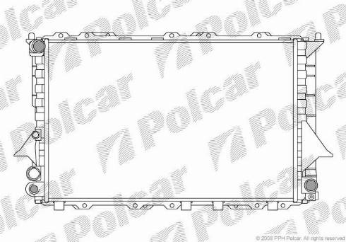 Polcar 131608A4 - Radiators, Motora dzesēšanas sistēma xparts.lv