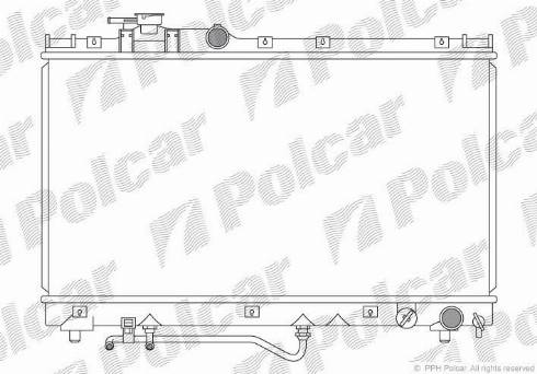 Polcar 815608-2 - Radiators, Motora dzesēšanas sistēma xparts.lv