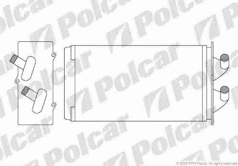 Polcar 3001N8-1 - Теплообменник, отопление салона xparts.lv