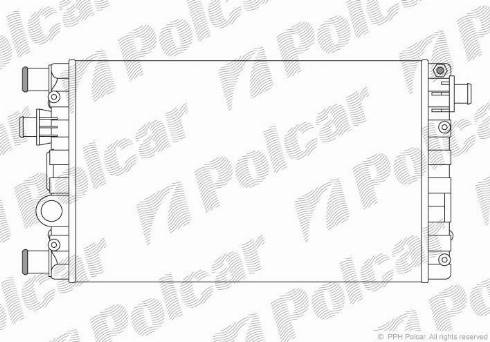 Polcar 300208A1 - Radiators, Motora dzesēšanas sistēma xparts.lv