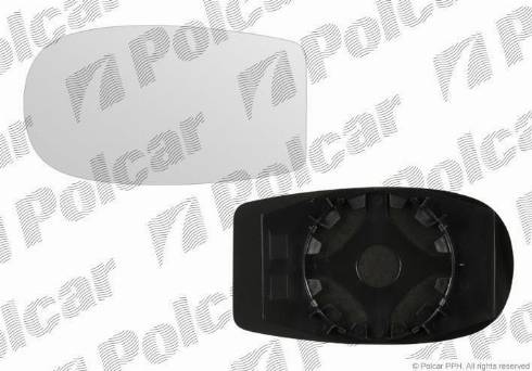 Polcar 3022543M - Mirror Glass, outside mirror xparts.lv