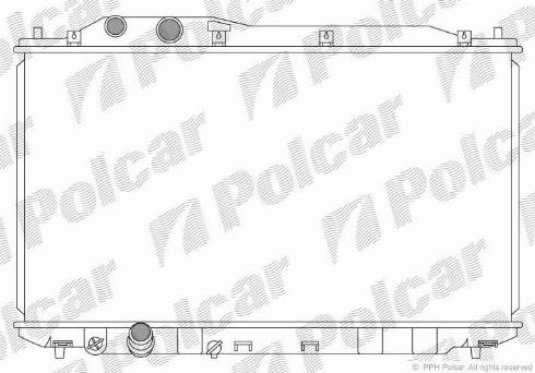 Polcar 384608-1 - Radiators, Motora dzesēšanas sistēma xparts.lv