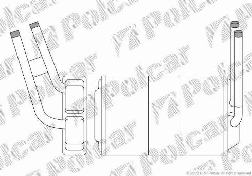 Polcar 3244N8-1 - Heat Exchanger, interior heating xparts.lv