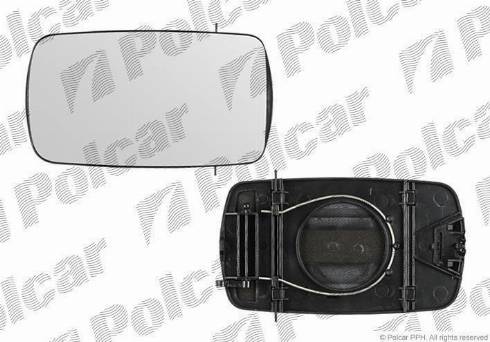 Polcar 320954-E - Mirror Glass, outside mirror xparts.lv