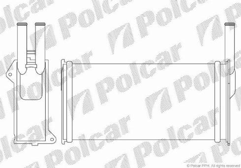 Polcar 3214N81X - Heat Exchanger, interior heating xparts.lv