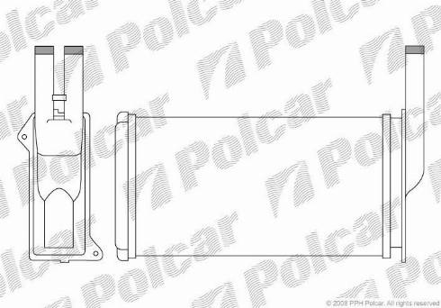 Polcar 3214N8-1 - Heat Exchanger, interior heating xparts.lv