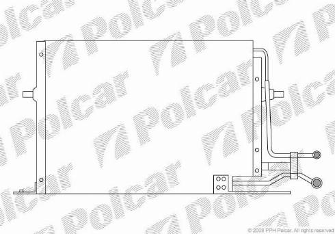 Polcar 3216K8B1 - Condenser, air conditioning xparts.lv