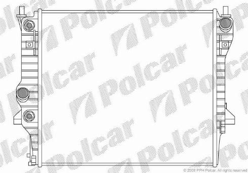 Polcar 3720082X - Radiators, Motora dzesēšanas sistēma xparts.lv