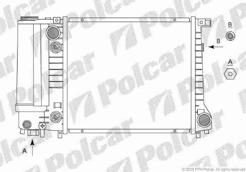 Polcar 200508 - Radiators, Motora dzesēšanas sistēma xparts.lv