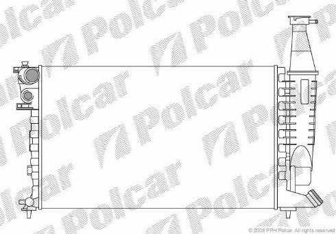 Polcar 235008-2 - Radiators, Motora dzesēšanas sistēma xparts.lv