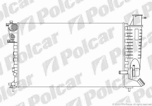 Polcar 232408A9 - Radiators, Motora dzesēšanas sistēma xparts.lv
