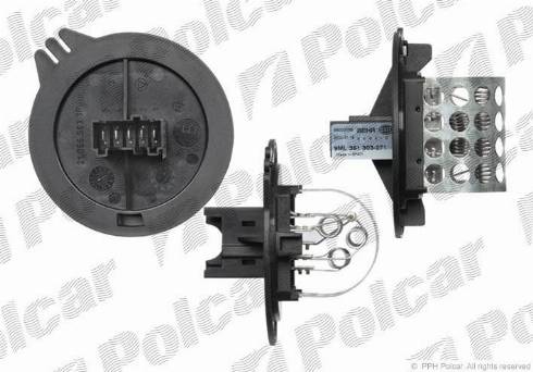 Polcar 2326KST1X - Rezistors, Salona ventilators xparts.lv