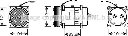 Prasco CNK176 - Kompresors, Gaisa kond. sistēma xparts.lv