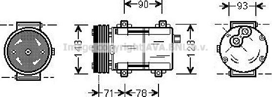 Prasco FDAK277 - Kompresors, Gaisa kond. sistēma xparts.lv