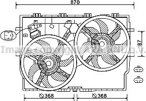 Prasco FT7587 - Ventilators, Motora dzesēšanas sistēma xparts.lv