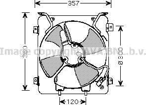 Prasco HD7523 - Fan, radiator xparts.lv