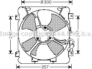 Prasco HD7527 - Fan, radiator xparts.lv