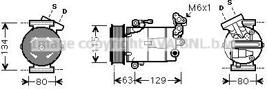 Prasco RTAK384 - Kompresors, Gaisa kond. sistēma xparts.lv
