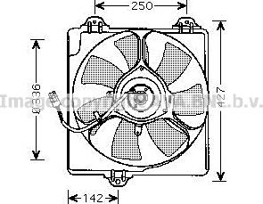Prasco TO7547 - Ventilators, Motora dzesēšanas sistēma xparts.lv