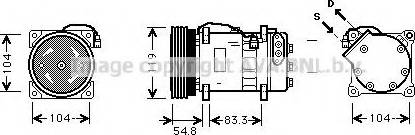 Prasco VWK281 - Compressor, air conditioning xparts.lv